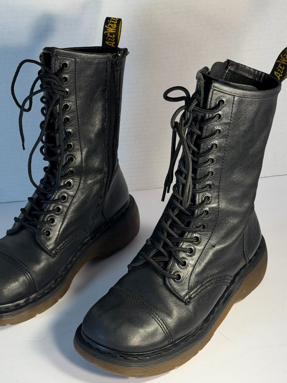 Dr.Martens Miranda vintage Black leather size L-8 Boots - Picture 10 of 16